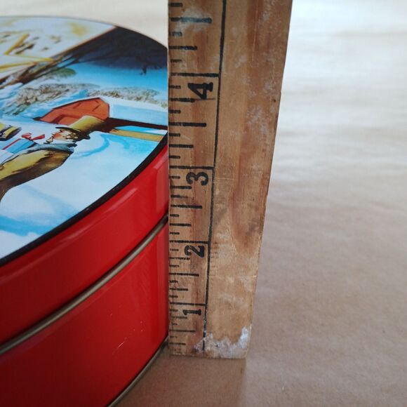 Lot Of 3 Fruit Cake Decorative Tin Boxes Christmas Holiday Collin Street Bakery - Picture 5 of 7